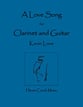 A Love Song for Clarinet and Guitar Guitar and Fretted sheet music cover